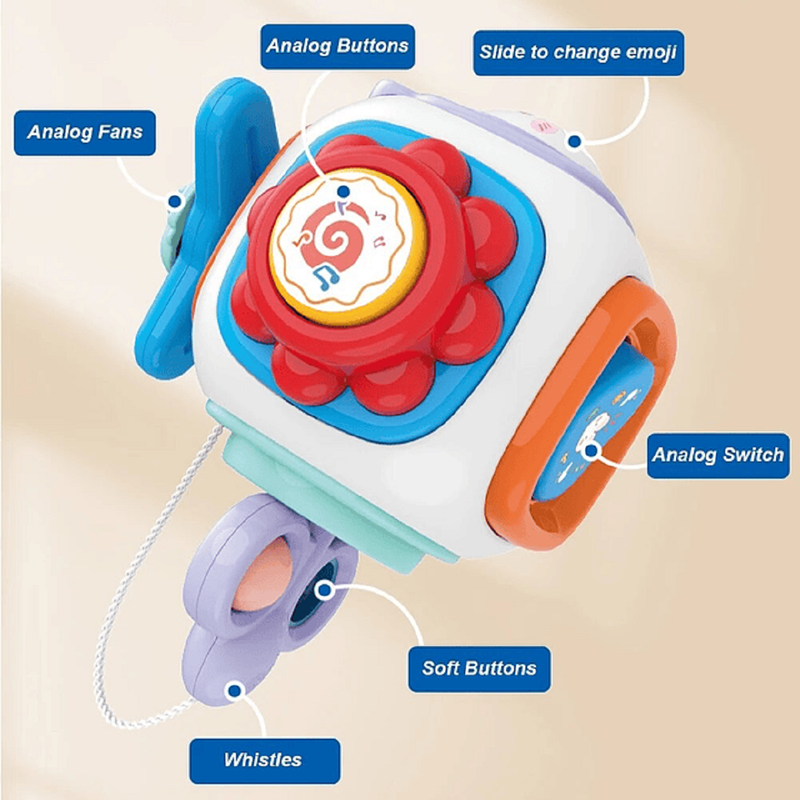 JUGUETE CUBO 8EN1 EDUCATIVO ESTIMULAR SONIDO BEBES LAU - 8