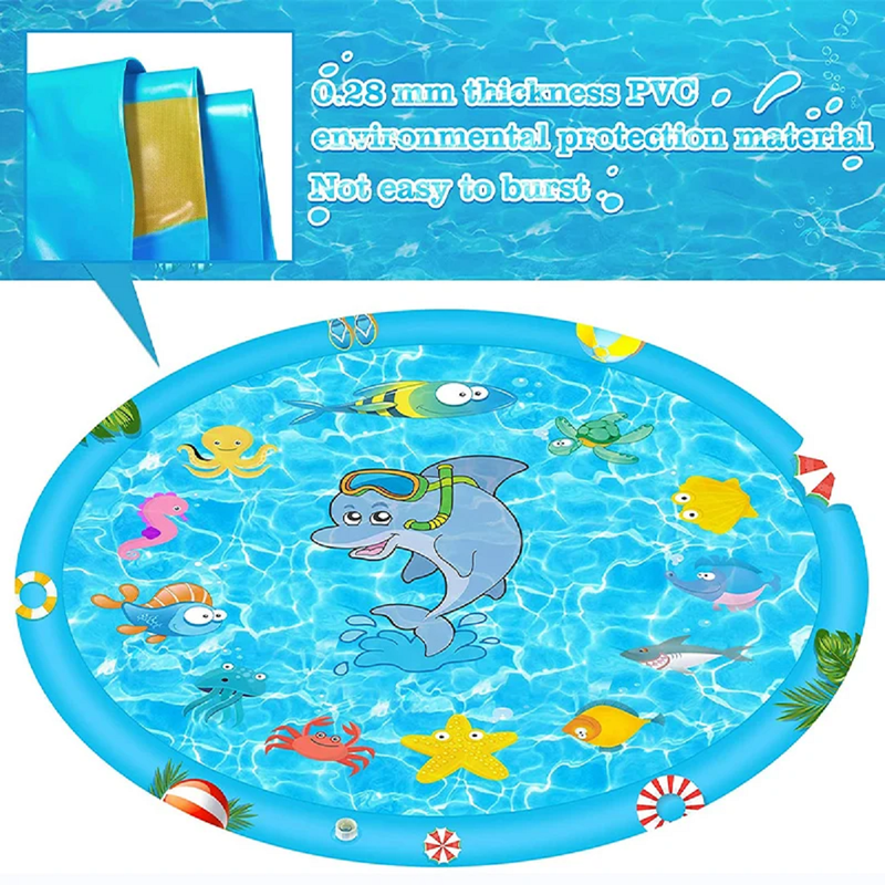 ALFOMBRA ROCIADOR AGUA 1.7M AIRE LIBRE DIVERSION NIÑOS LAU - 9