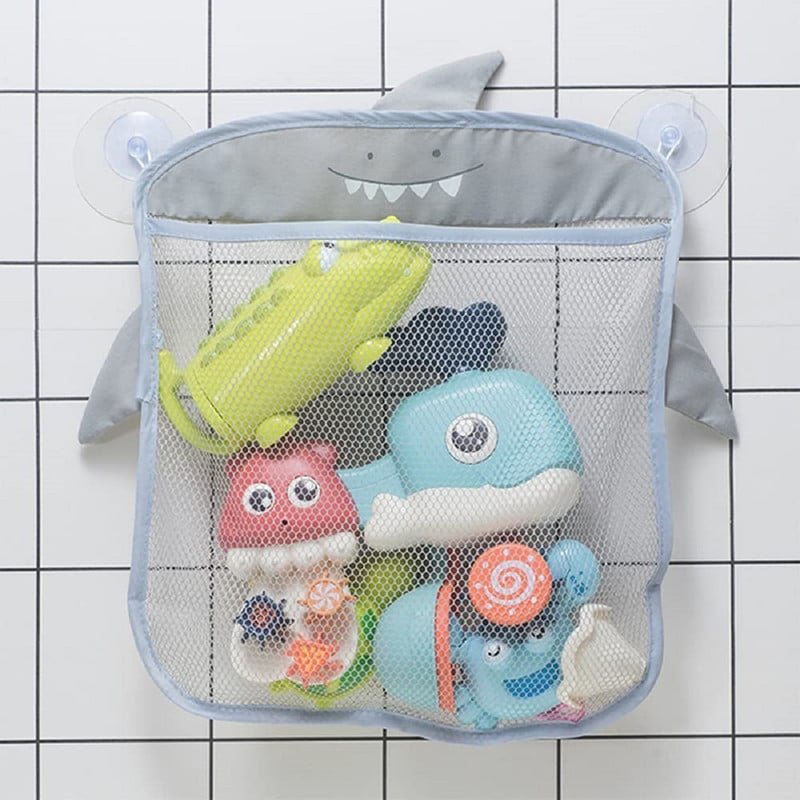 SET 4 BOLSAS JUGUETES MALLA BAÑO ORGANIZADORA BEBE LAU - 1