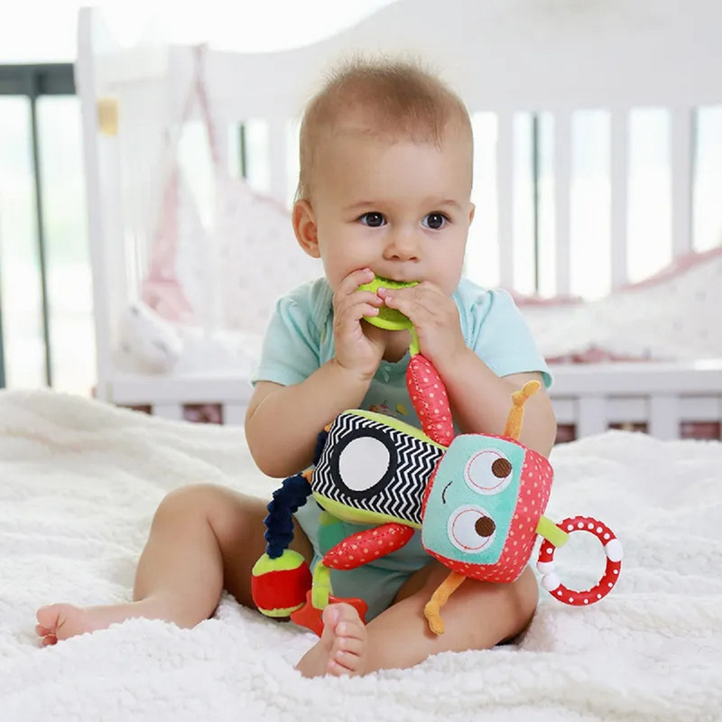 SONAJERO PELUCHE ROBOT FELPA SUAVE COLGANTE COCHE BEBES LAU - 3