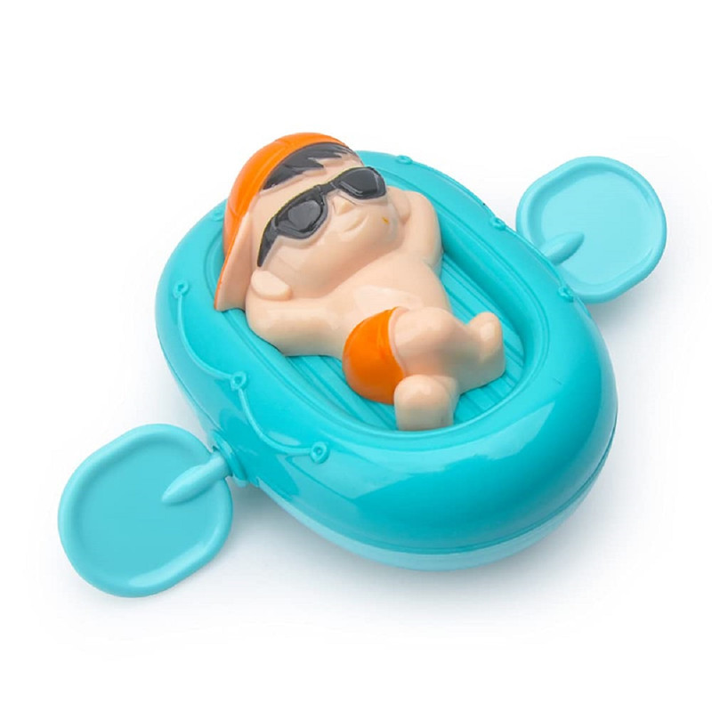 SET 5 JUGUETE KAYAC FLOTADOR CUERDA BAÑO DUCHA BEBE LAU - 4