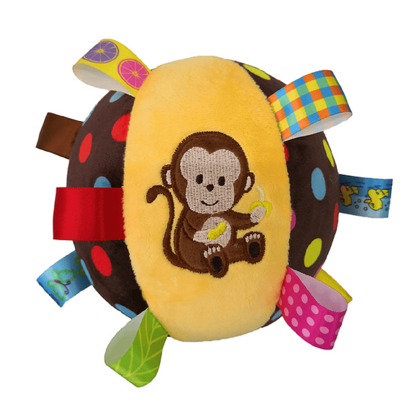 SONAJERO PELOTA JUGUETE FELPA SUAVE SONIDO BEBES LAU - 8