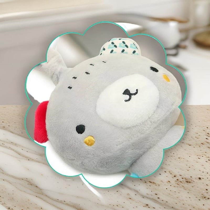 SET 2 SONAJERO PELUCHE JUGUETE FELPA COCHE CUNA BEBES LAU - 2