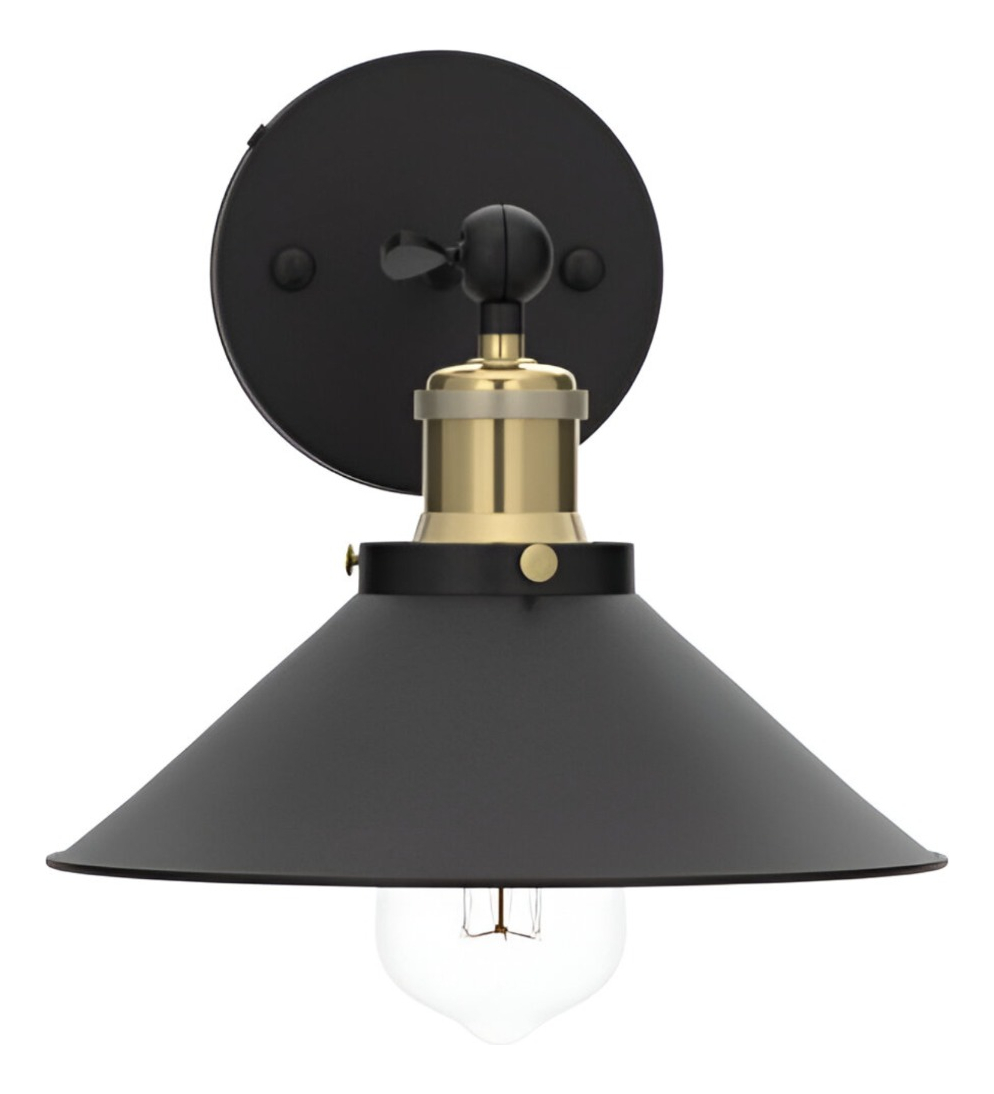 LÁMPARA PARED NÓRDICA INDUSTRIAL DECORATIVA NEGRA COBRE JHN - 3