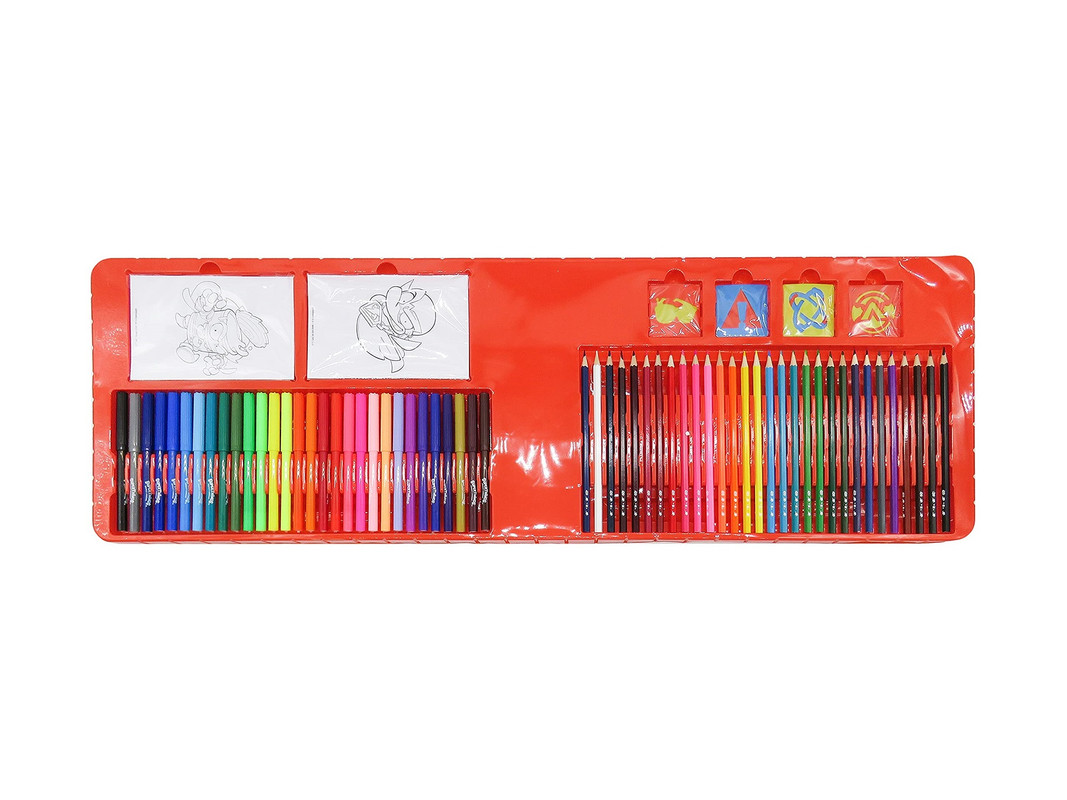SET LAPICES 100 PIEZAS COLOREAR DIBUJAR PINTAR NIÑOS LAU - 1