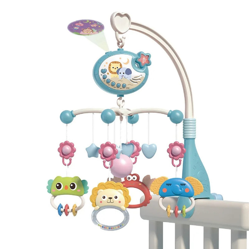 MÓVIL MUSICAL CUNA PROYECCIÓN CONTROL REMOTO BEBES LAU - 8