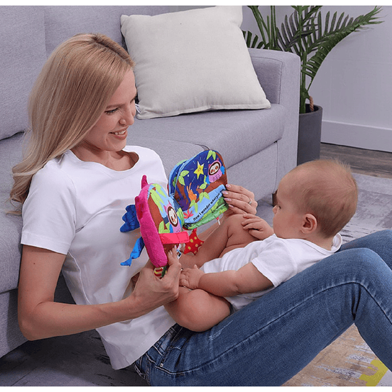 JUGUETES LIBROS TELA INTERACTIVOS APRENDIZAJE BEBES LAU - 6