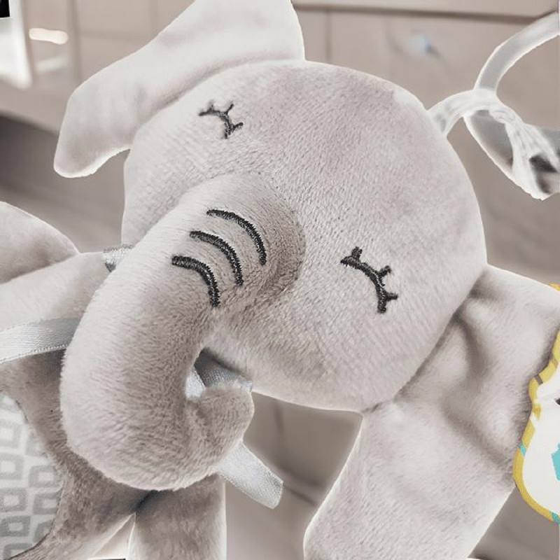 SONAJERO PELUCHE SUAVE ESTIMULACION CUNA COCHE BEBES LAU - 8