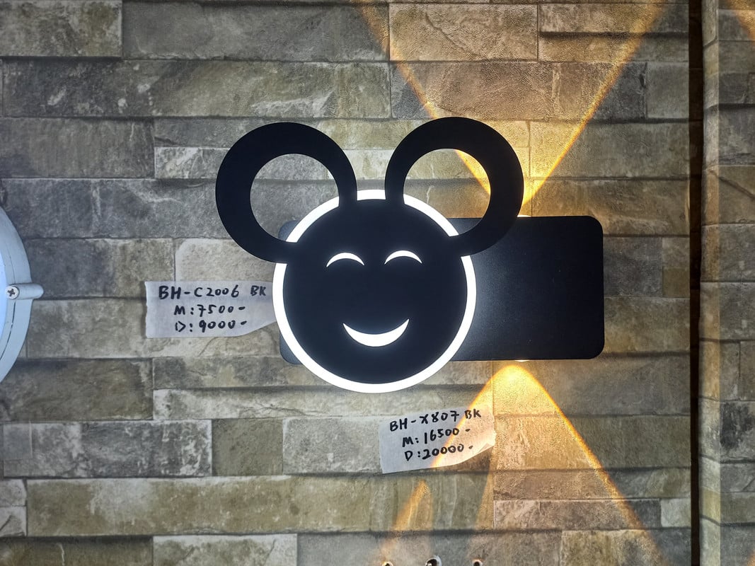 APLIQUE DE PARED CARA FELIZ LED NOCTURNA NIÑOS DORMITORIO - 1