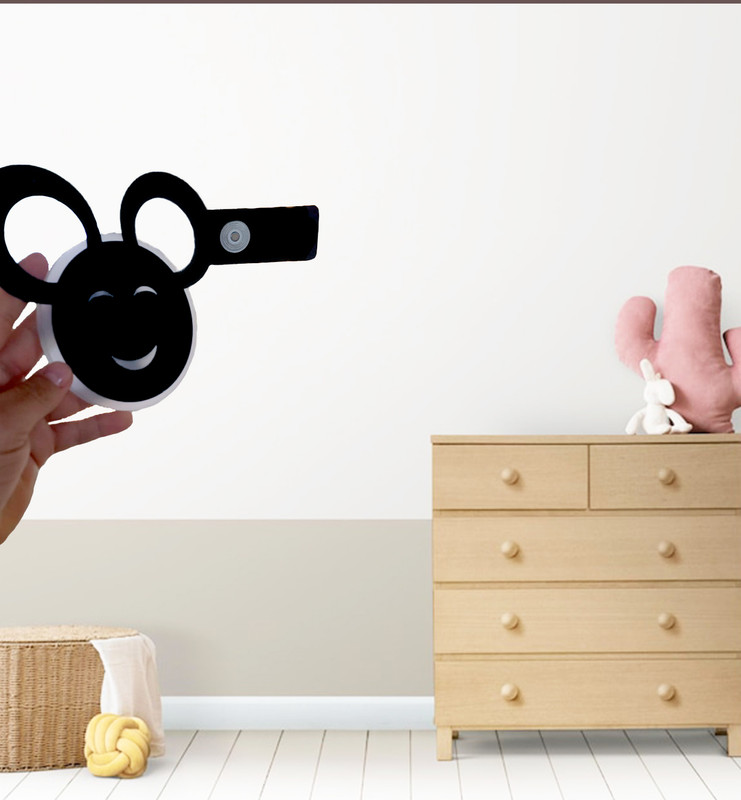 APLIQUE DE PARED CARA FELIZ LED NOCTURNA NIÑOS DORMITORIO - 4