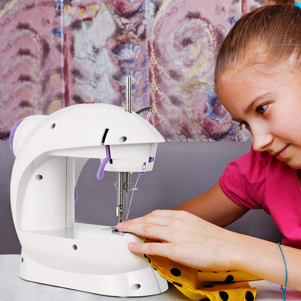 MINI MÁQUINA COSER PRINCIPIANTES NIÑOS PORTÁTIL HOGAR JHN - 8