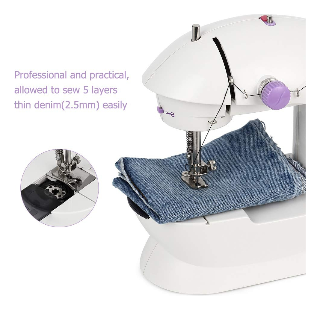 MINI MÁQUINA COSER PRINCIPIANTES NIÑOS PORTÁTIL HOGAR JHN - 9