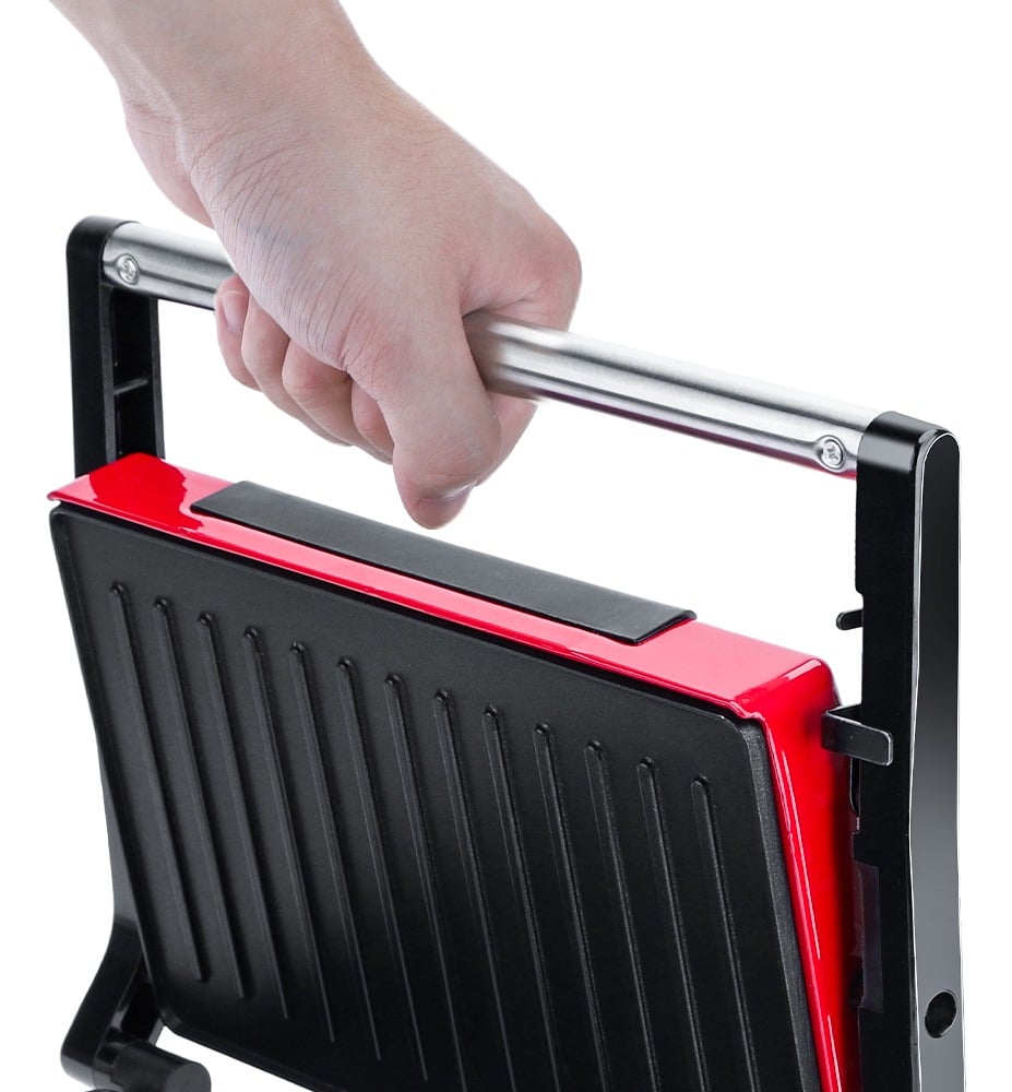 MÁQUINA PANINI GRILL PARRILLA SANDWICHERA ANTIADHERENTE JHN - 2