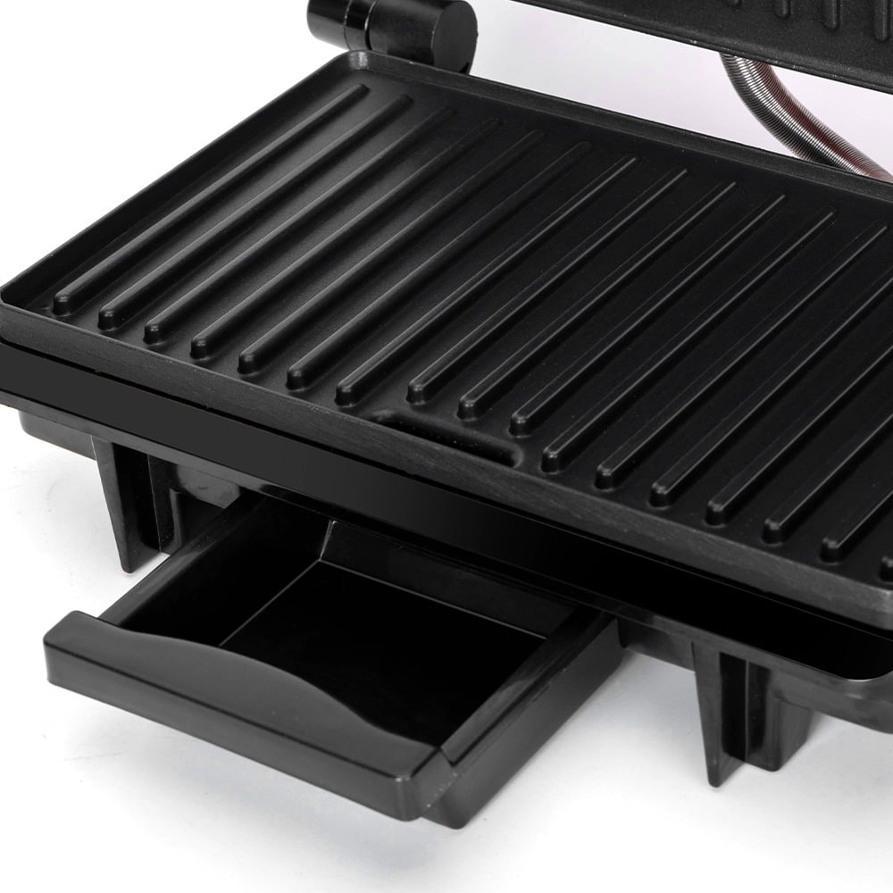 MÁQUINA PANINI GRILL PARRILLA SANDWICHERA ANTIADHERENTE JHN - 5