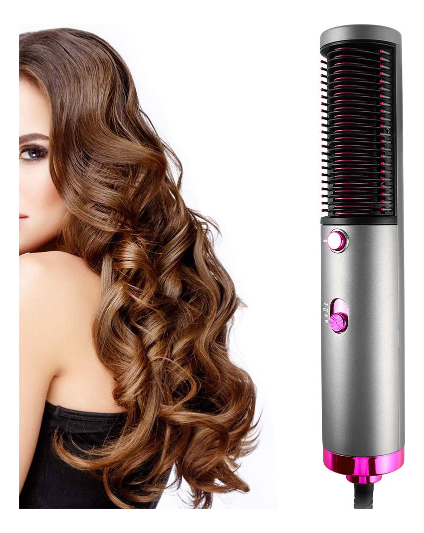 SECADOR PELO CEPILLO RÁPIDO 4EN1 VOLUMINIZADOR ALISADOR JHN - 6