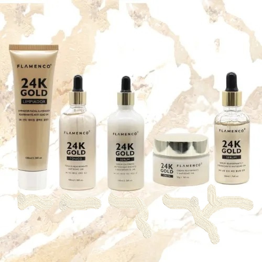 SET 24K GOLD ANTI EDAD KIT SKINCARE LÍNEA 24K GOLD JHN - 3