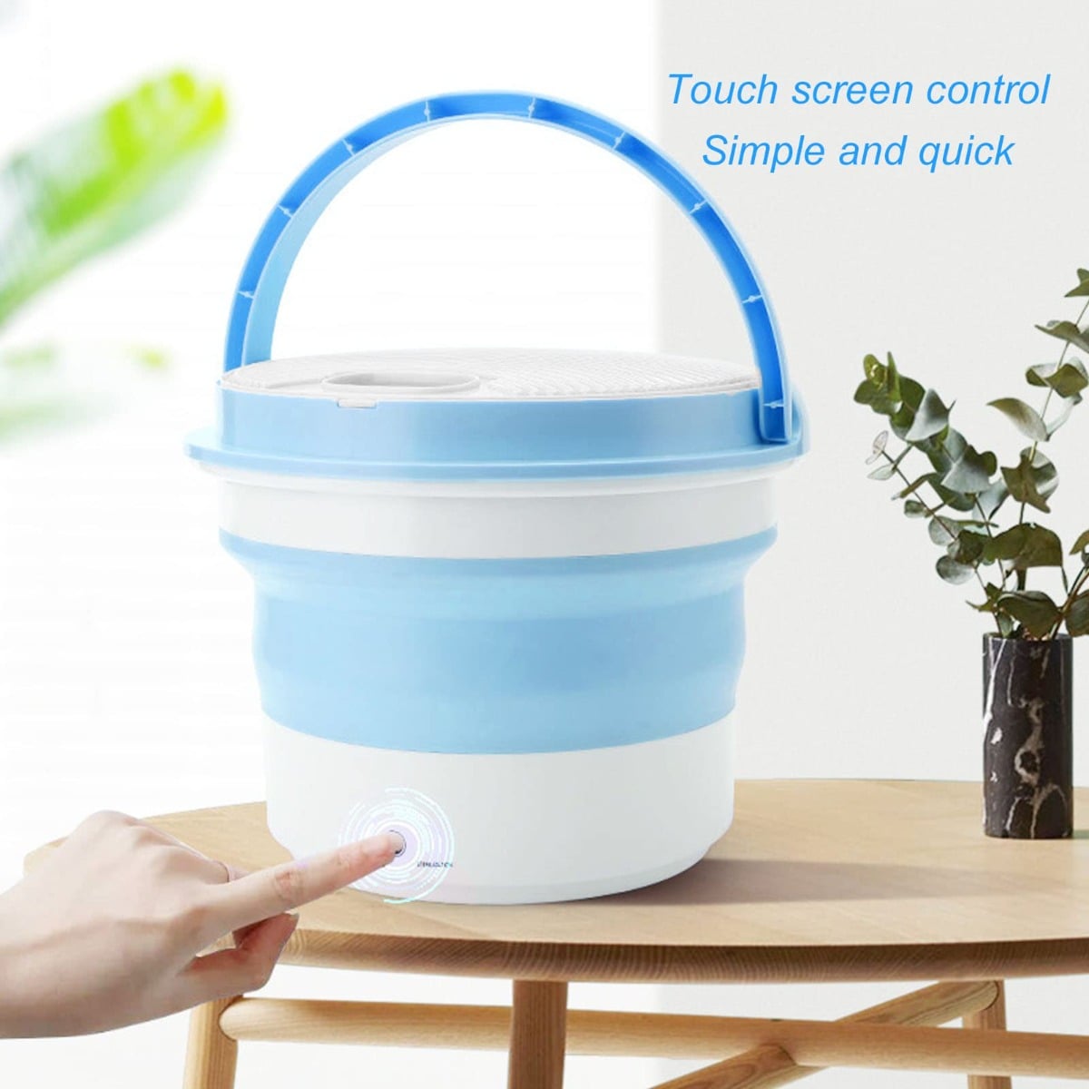 MINI LAVADORA PORTÁTIL LIMPIEZA AUTOMÁTICA ROPA JHN - 4