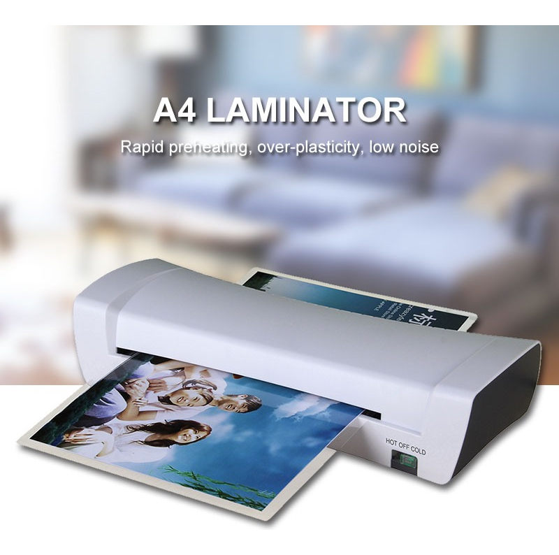 MÁQUINA LAMINADORA TÉRMICA A4 FRIO CALIENTE JHN - 5