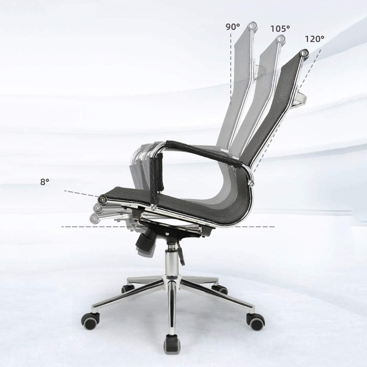 SILLA OFICINA ERGONÓMICA ESCRITORIO GIRATORIA IDEAL JHN - 3
