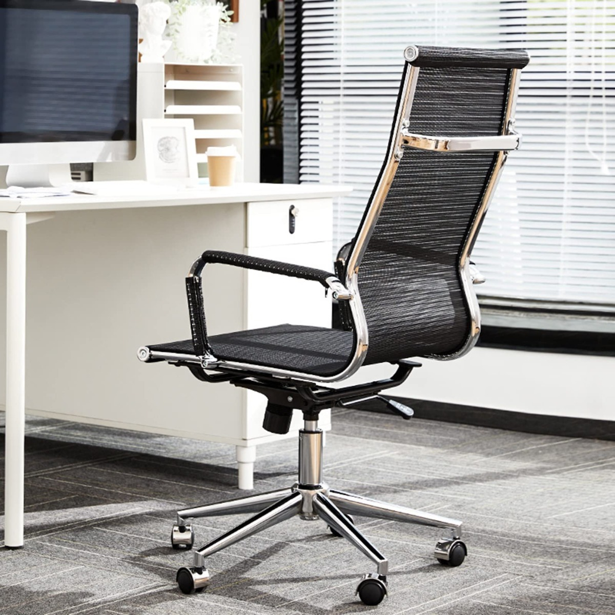 SILLA OFICINA ERGONÓMICA ESCRITORIO GIRATORIA IDEAL JHN - 9