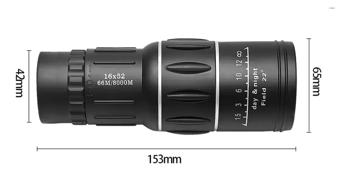 MONOCULAR HD COMPACTO DEFINICION ALCANCE PROFESIONAL JHN - 3
