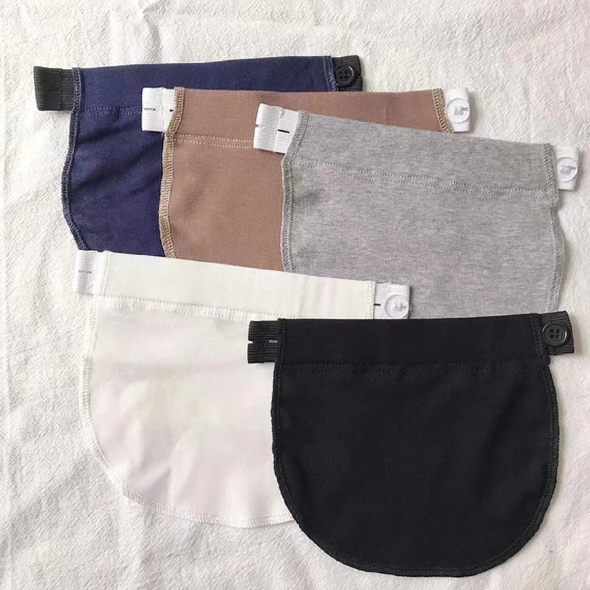 SET DE 5 EXTENSORES PANTALÓN EMBARAZO AJUSTABLE MATERNAL JHN - 7