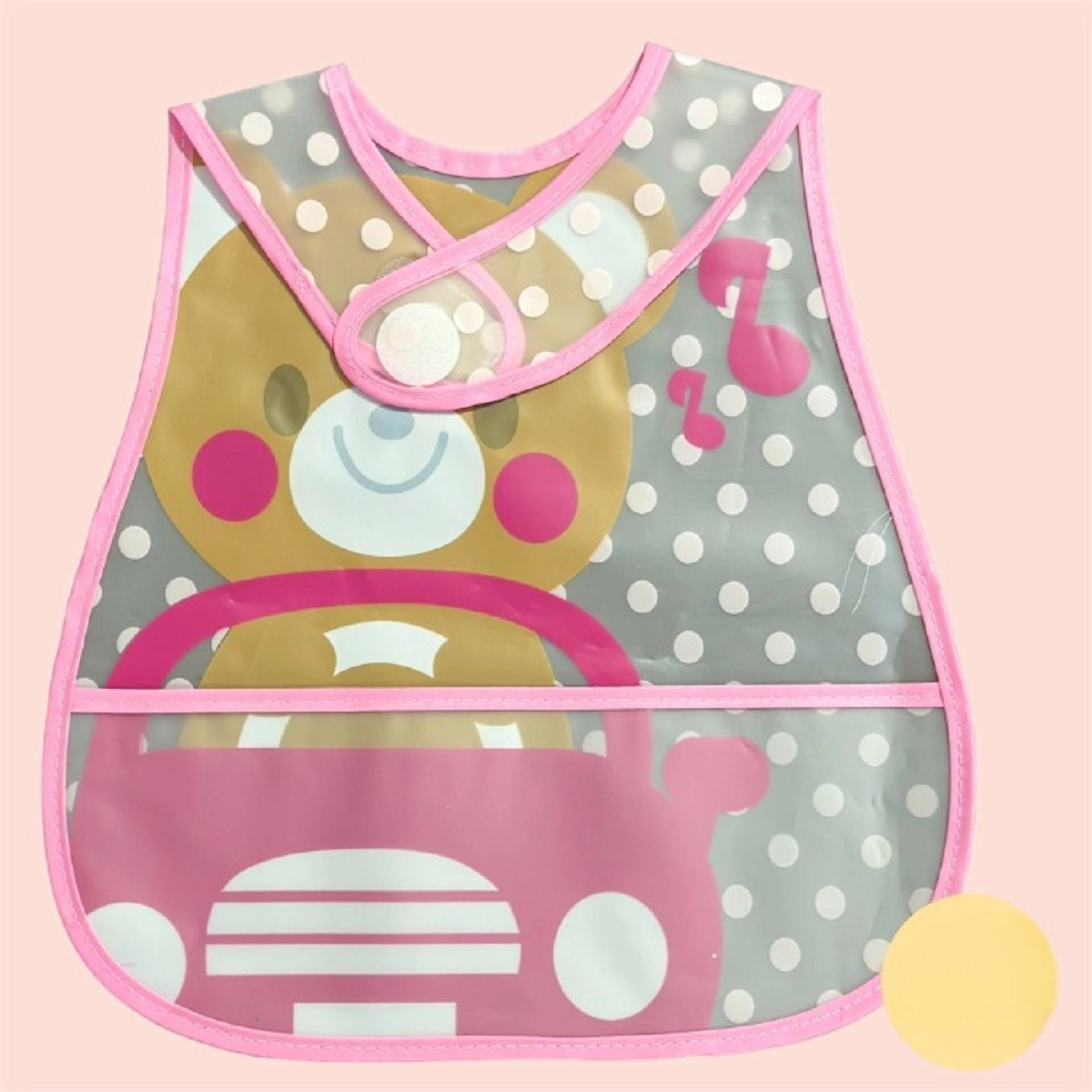 SET DE 8 BABEROS PLÁSTICO IMPERMEABLE BEBÉS DELANTAL JHN - 7