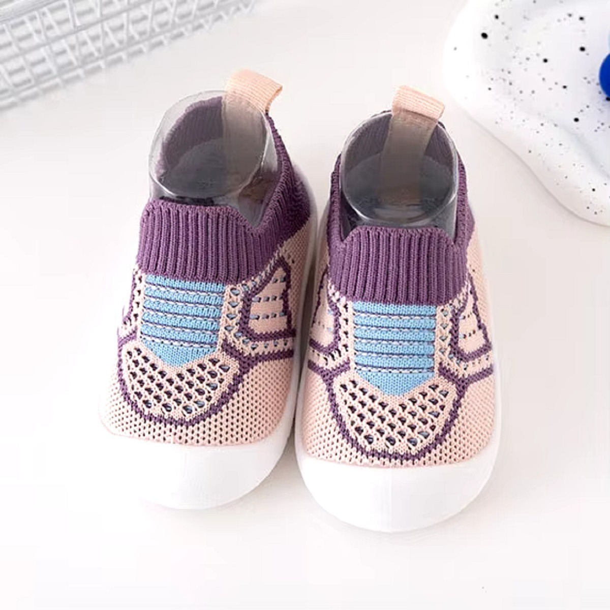 SET DE 2 ZAPATO BEBÉ CALCETÍN ANTIDESLIZANTE SUAVE JHN - 9