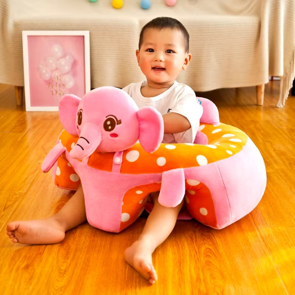 COJÍN SILLÓN BEBÉS APRENDIZAJE DISEÑO ANIMALES JHN - 6
