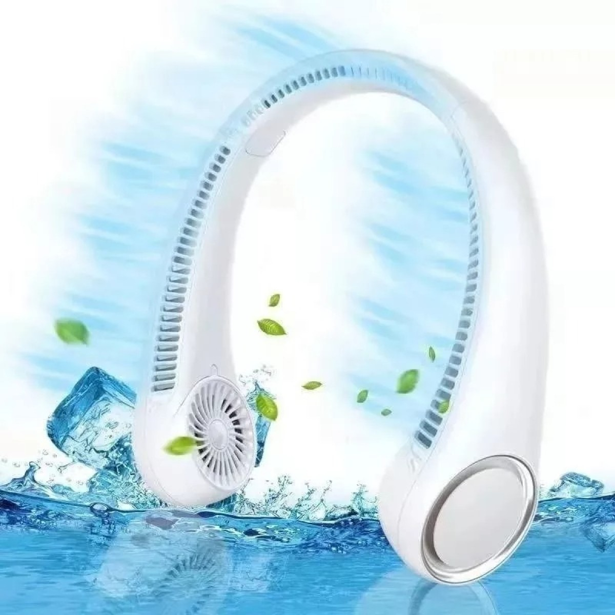 VENTILADOR PORTATIL CUELLO RECARGABLE AJUSTABLE USB LAU - 2