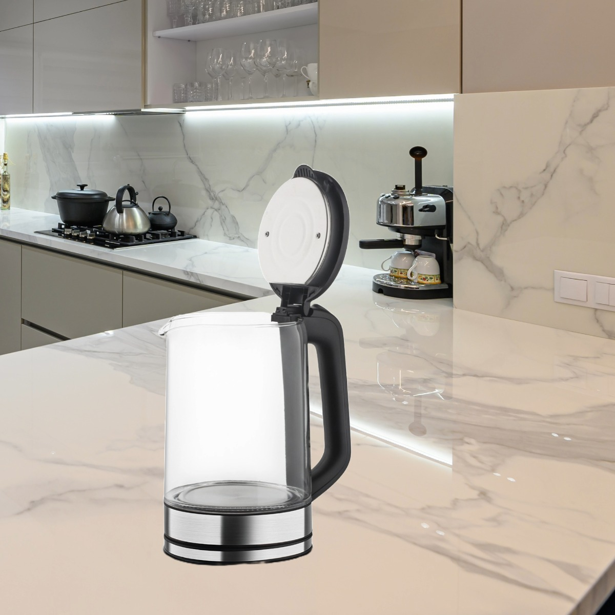 HERVIDOR AGUA 2,5L CALOR AJUSTABLE TE CAFÉ COCINA HOGAR LAU - 6