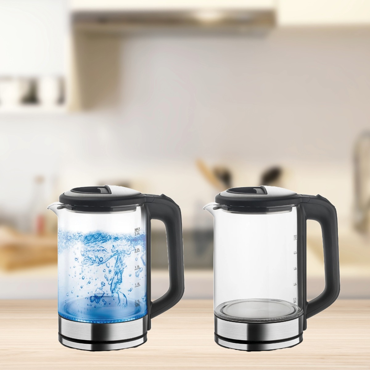 HERVIDOR AGUA 2,5L CALOR AJUSTABLE TE CAFÉ COCINA HOGAR LAU - 7