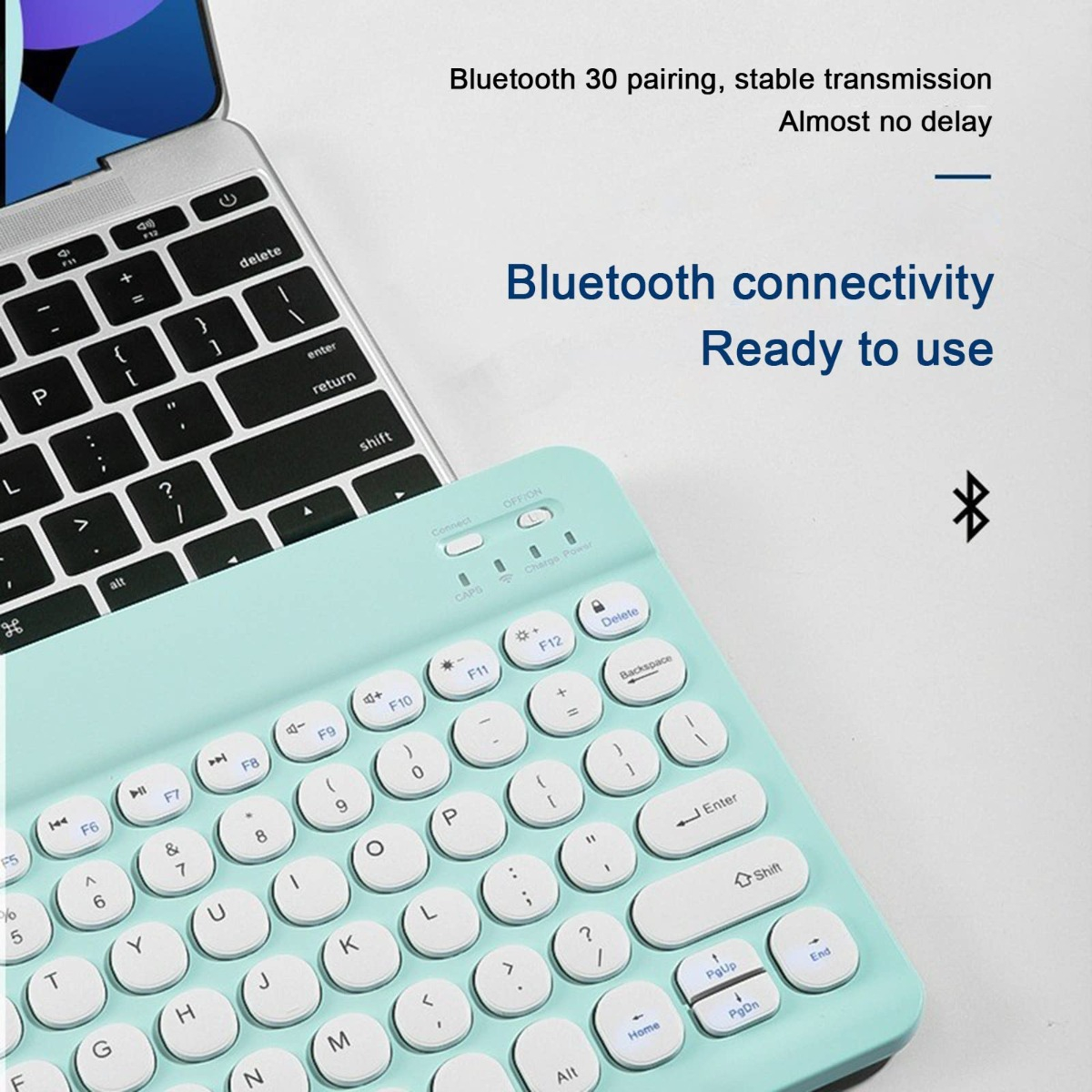 KITS TECLADO MOUSE INALAMBRICO MK-155 BLUETOOTH 5.0 LAU - 4