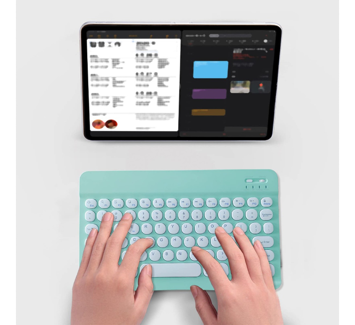 KITS TECLADO MOUSE INALAMBRICO MK-155 BLUETOOTH 5.0 LAU - 8