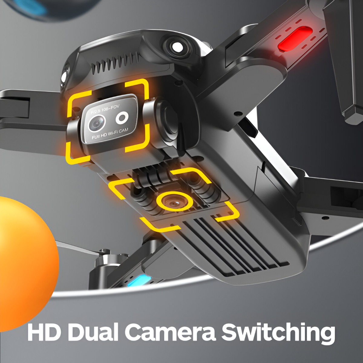 DRONE 8K CAMARA COMPACTO LIGERO BIDIRECCIONAL HD LAU - 8