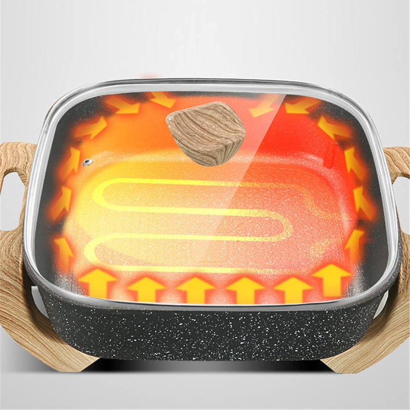 OLLA SARTEN ANTIADHERENTE VAPOR 1200W COCINAR LAU - 6