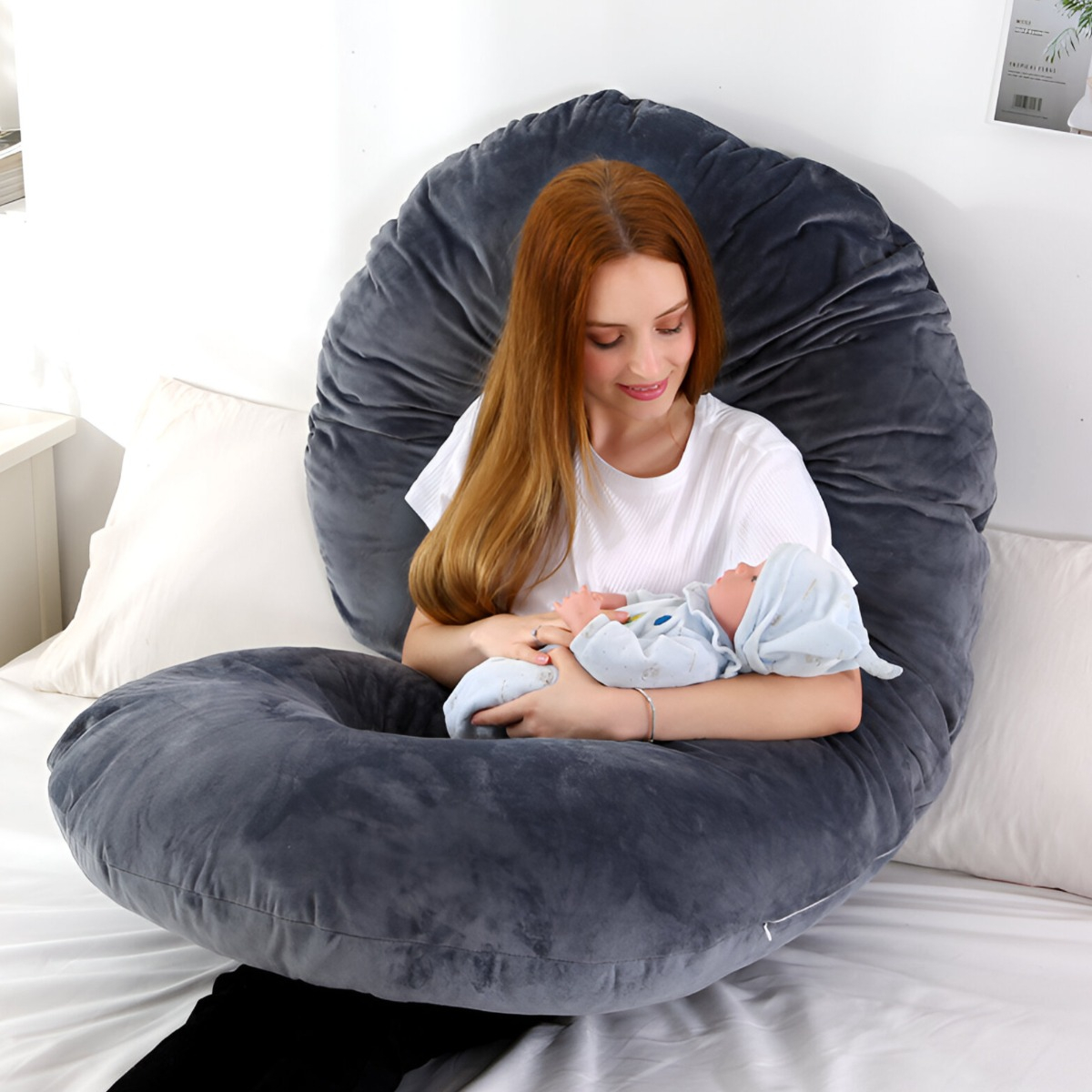 COJIN ALMOHADA MATERNAL CON FUNDA EXTRA SUAVE JHN - 5