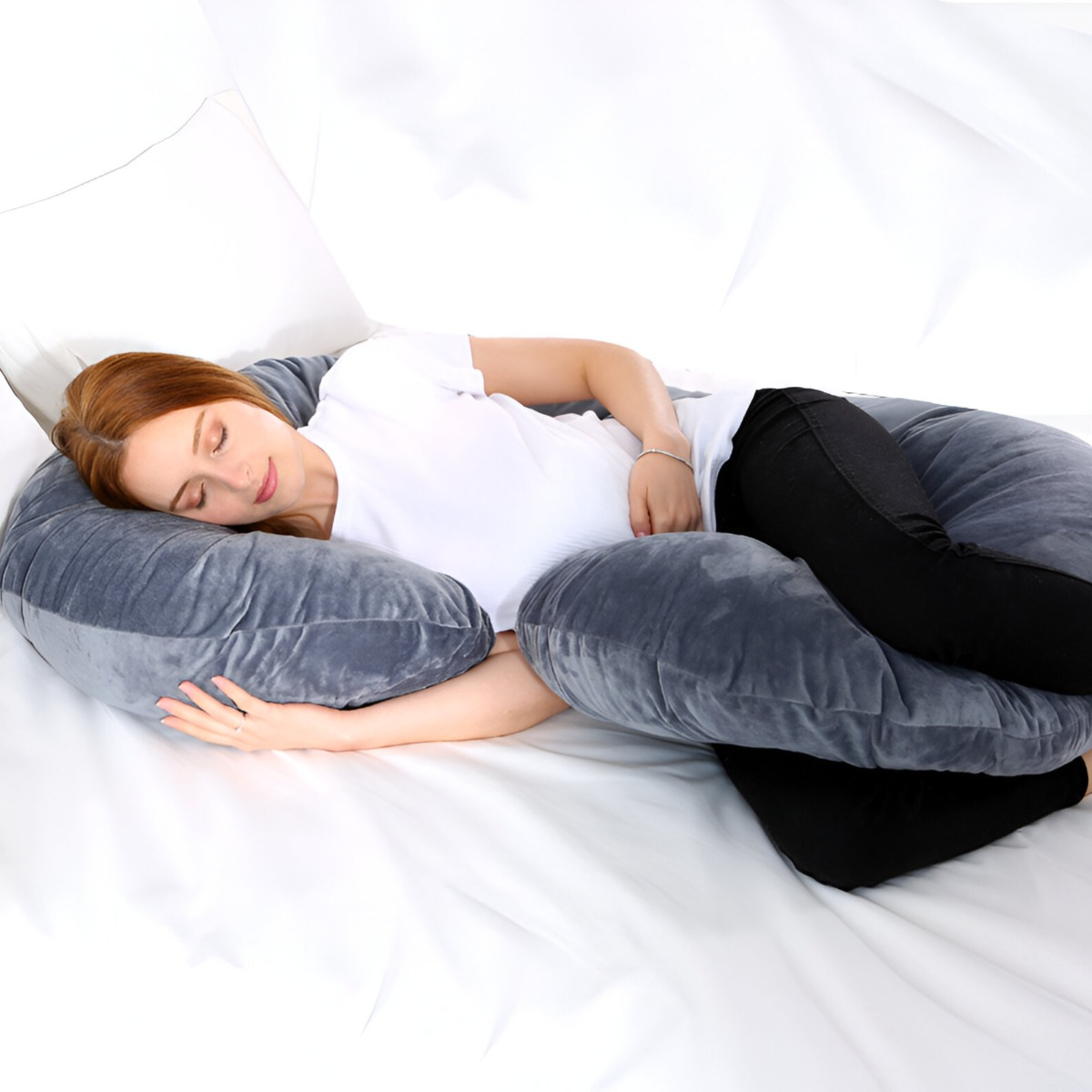 COJIN ALMOHADA MATERNAL CON FUNDA EXTRA SUAVE JHN - 10