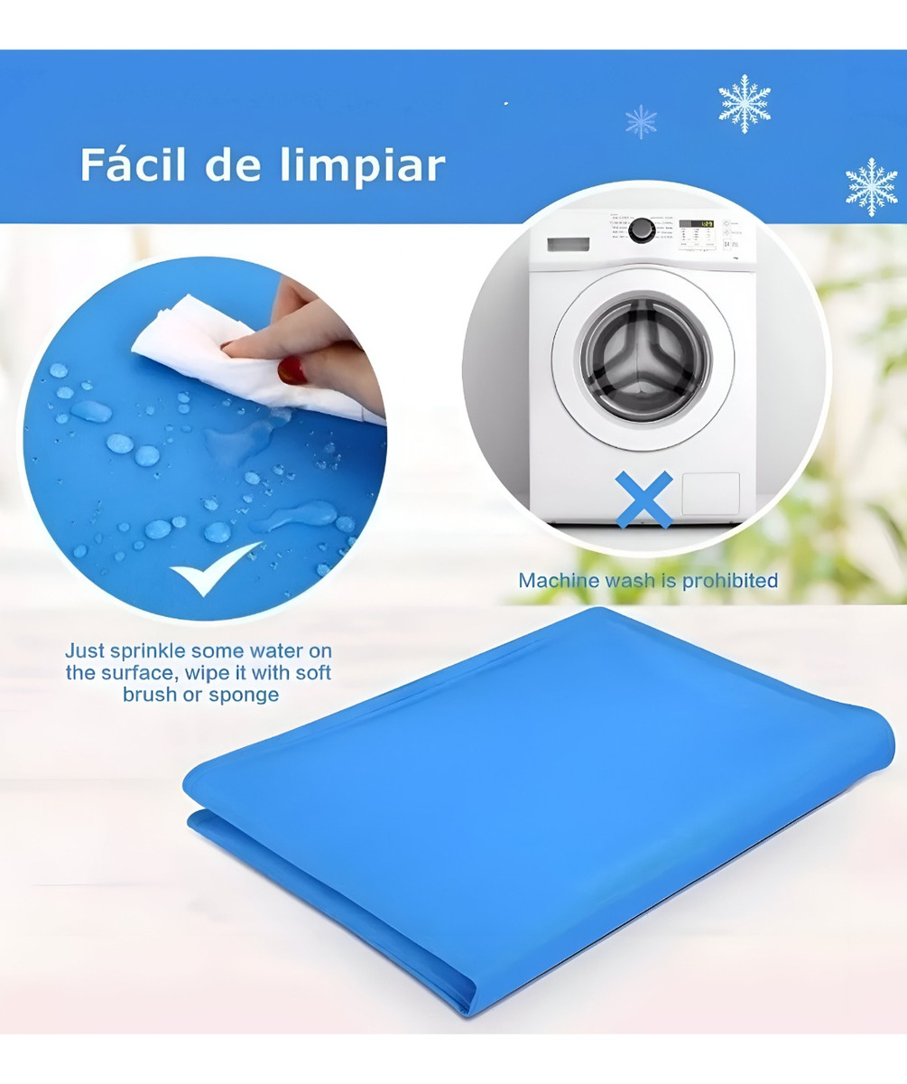 MANTA REFRESCANTE GEL FRÍO MASCOTAS TALLA L 90X50CM JHN - 7