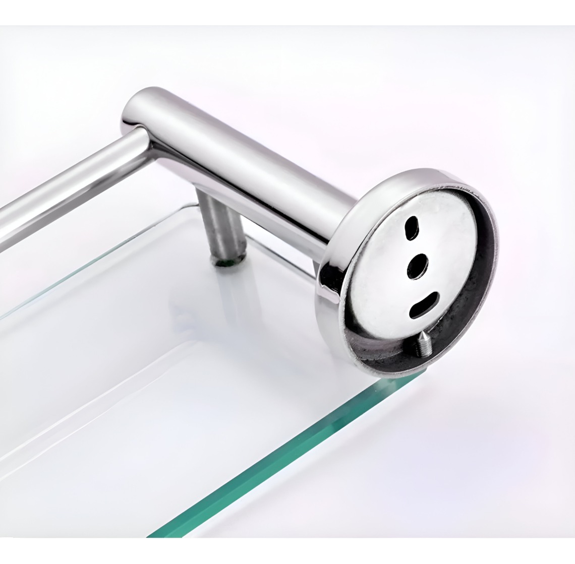 ESTANTE BAÑO REPISA ESTANTE VIDRIO TEMPLADO PARED JHN - 2