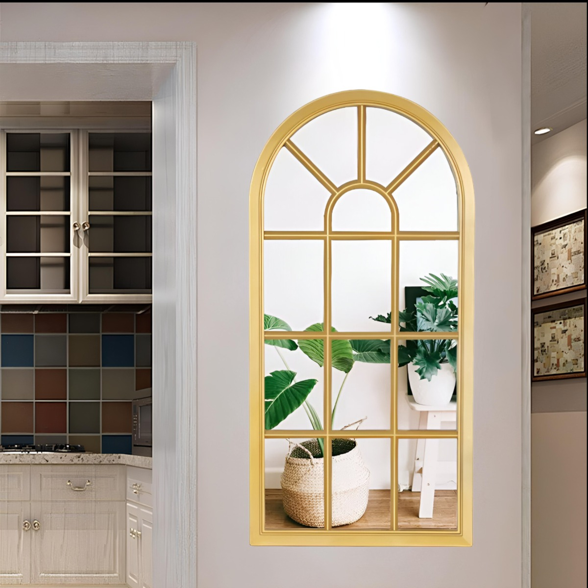 ESPEJO PARED DECORATIVO CATEDRAL VENTANA JHN - 8
