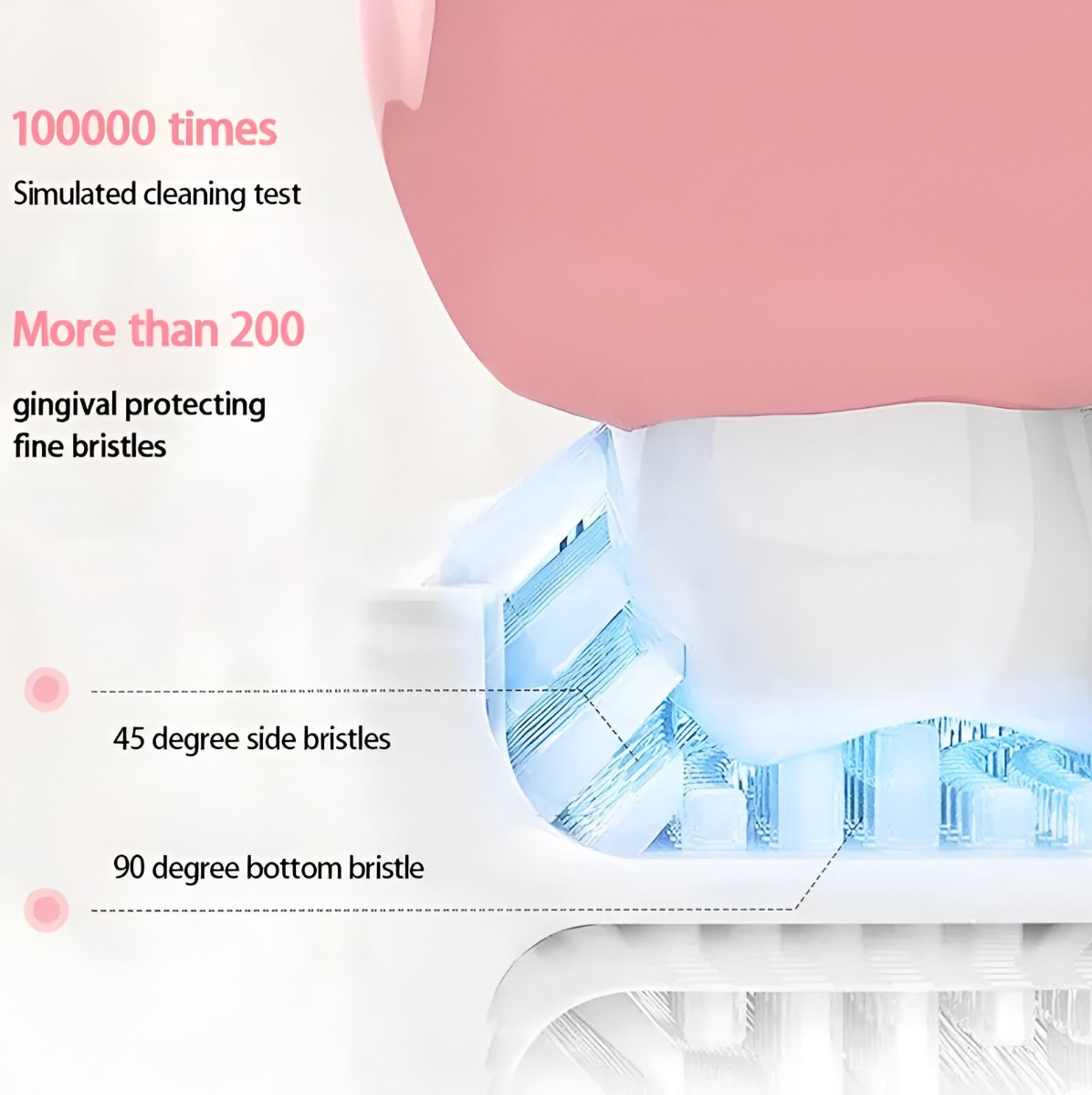 CEPILLO DIENTES RECARGABLE U AUTOMÁTICO ULTRASÓNICO JHN - 8