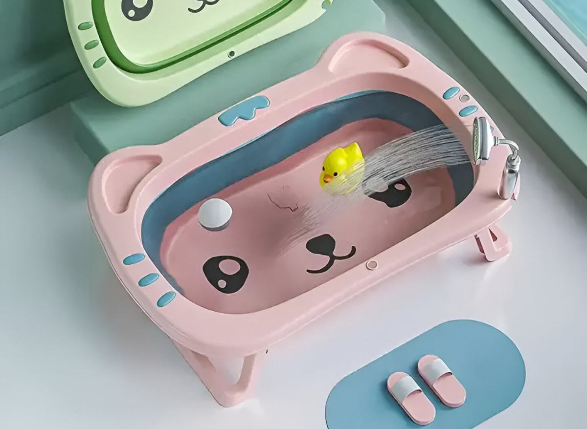 BAÑERA RETRÁCTIL BEBÉS HIDROMASAJE PLEGABLE INFANTIL JHN - 6
