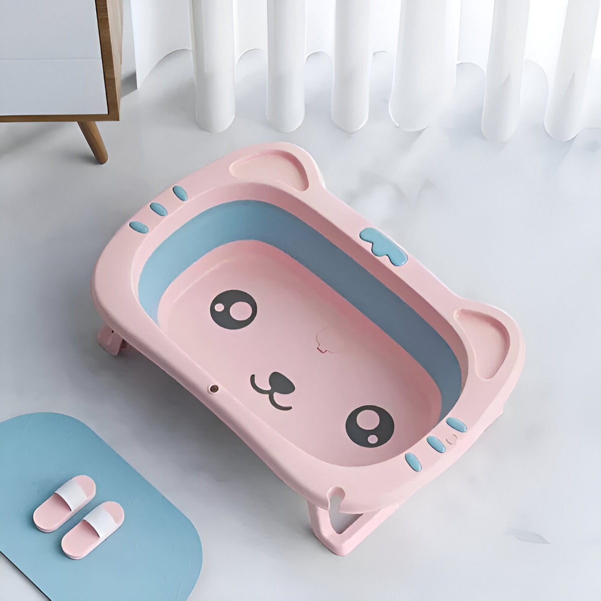 BAÑERA RETRÁCTIL BEBÉS HIDROMASAJE PLEGABLE INFANTIL JHN - 7