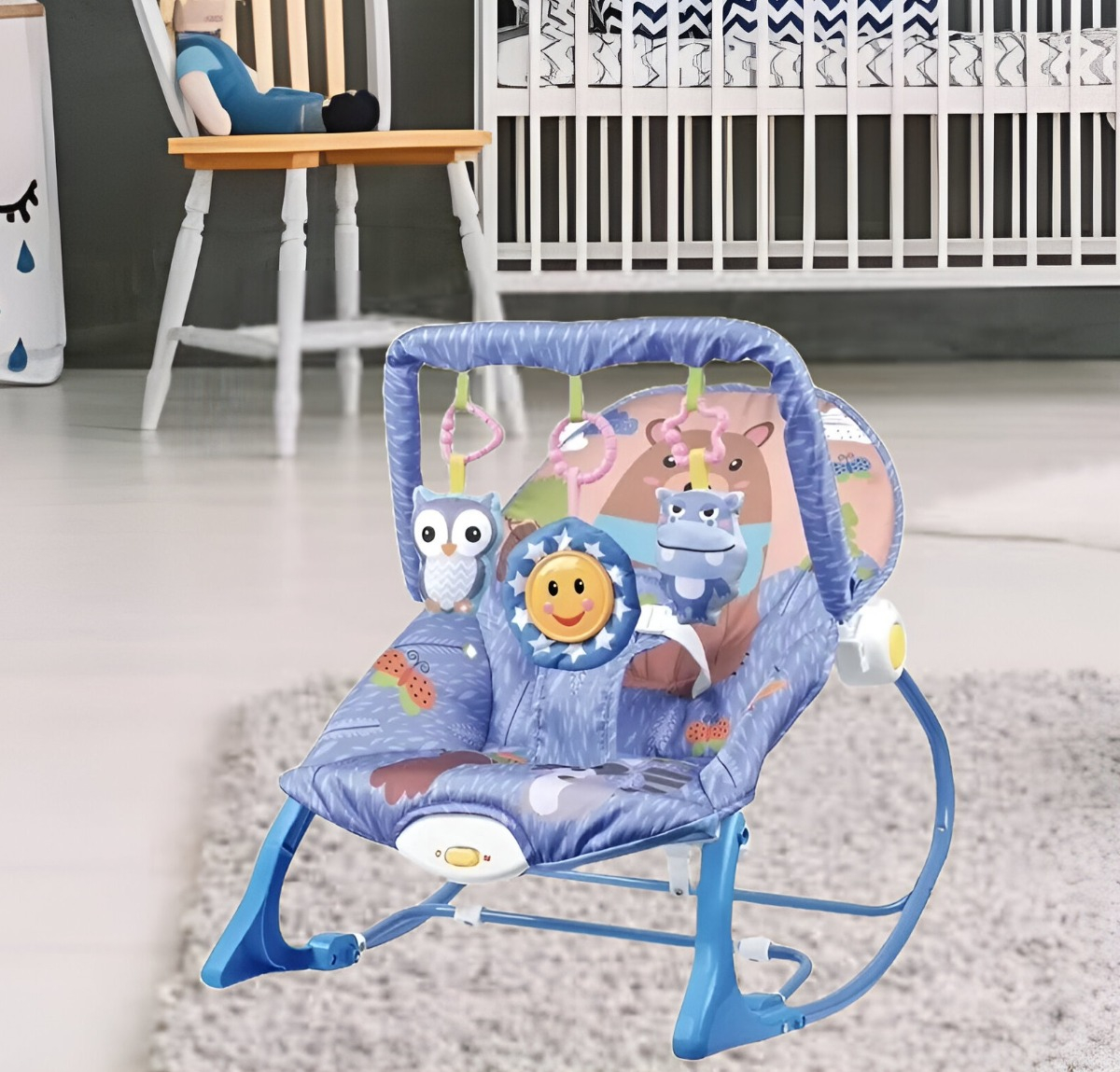 SILLA BEBÉS COLUMPIO GIMNASIO MECEDORA MUSICAL PLEGABLE JHN - 5