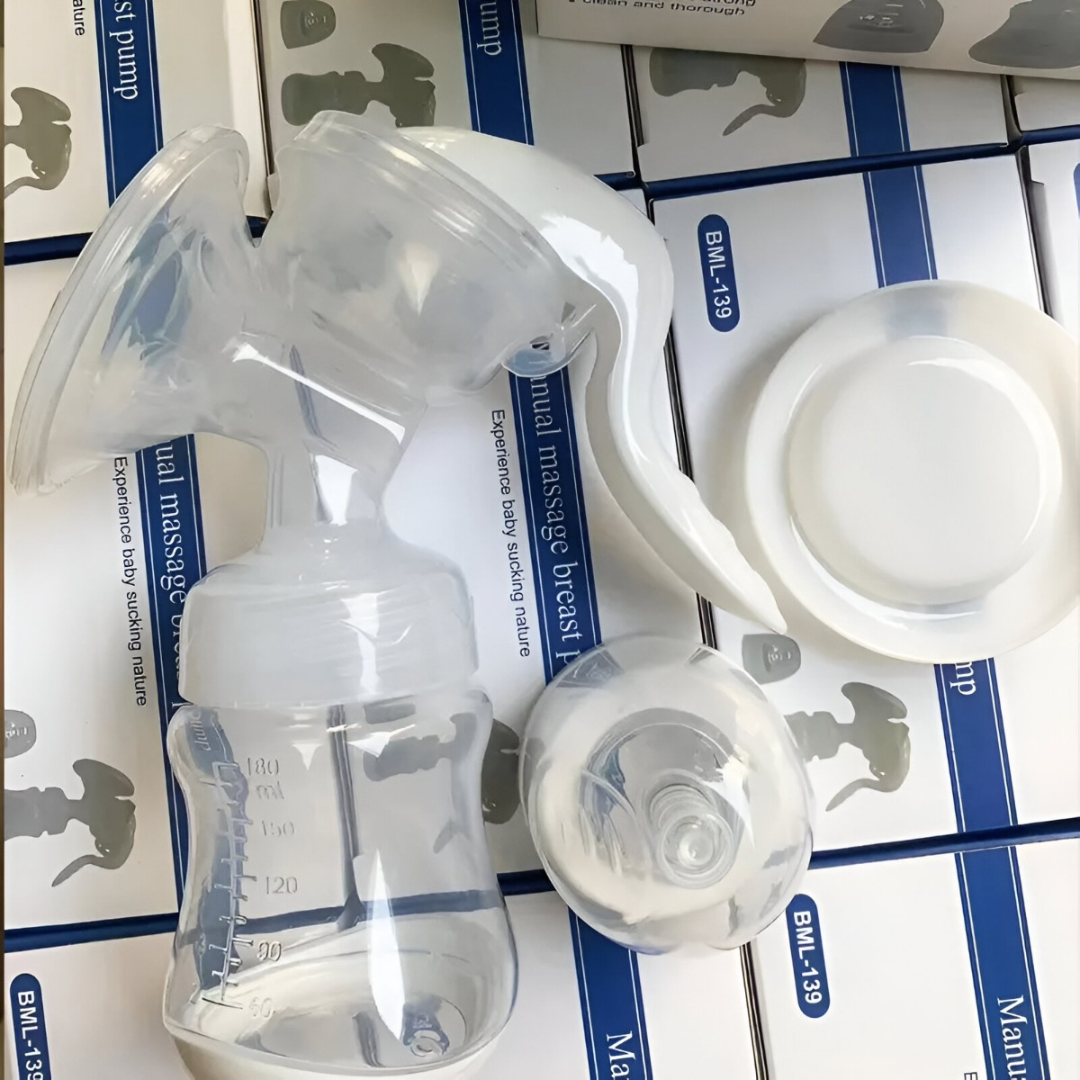 SACALECHE EXTRACTOR LECHE MANUAL LACTANCIA PORTÁTIL JHN - 8