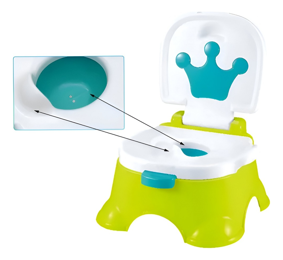 INODORO PORTÁTIL PELELA BEBÉS NIÑOS MUSICAL ORINAL JHN - 3