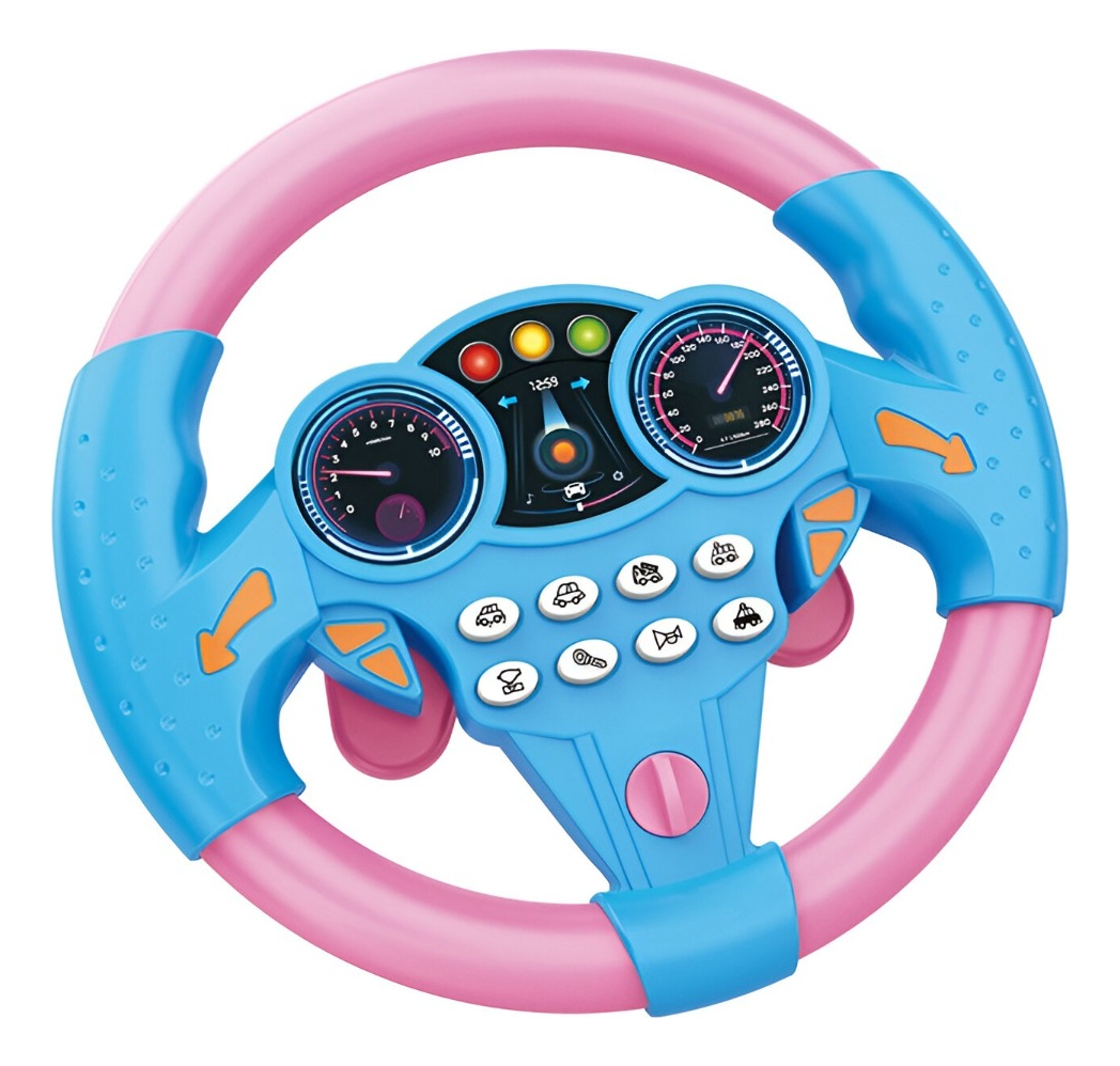CONTROLADOR CONDUCCIÓN SIMULADO PORTÁTIL SONIDO VOLANTE JHN - 2