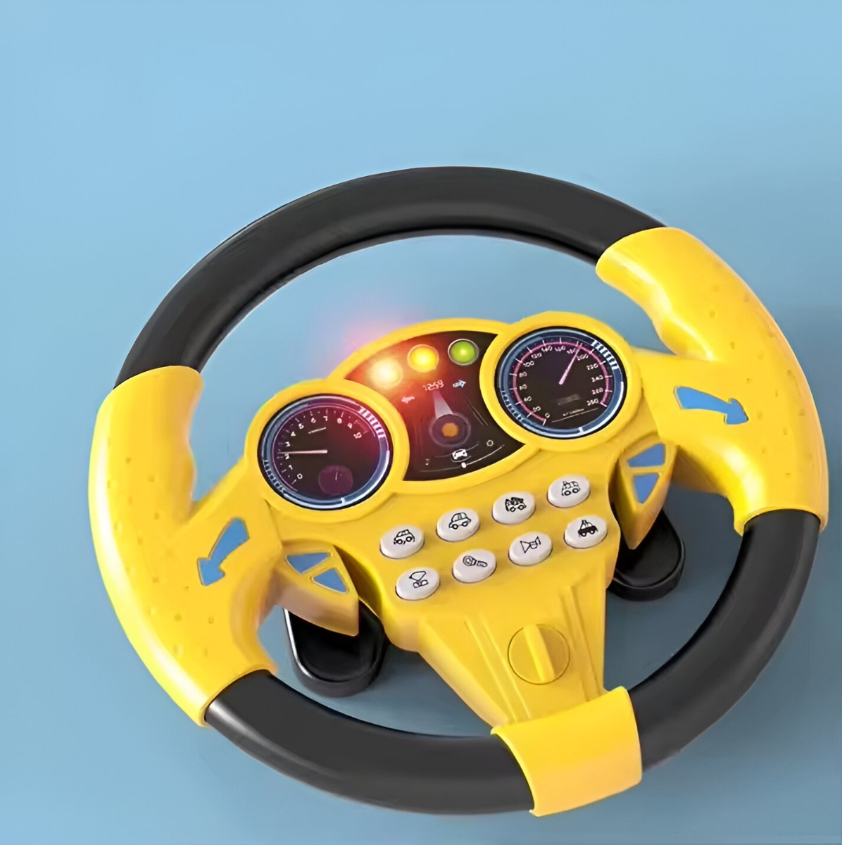 CONTROLADOR CONDUCCIÓN SIMULADO PORTÁTIL SONIDO VOLANTE JHN - 8