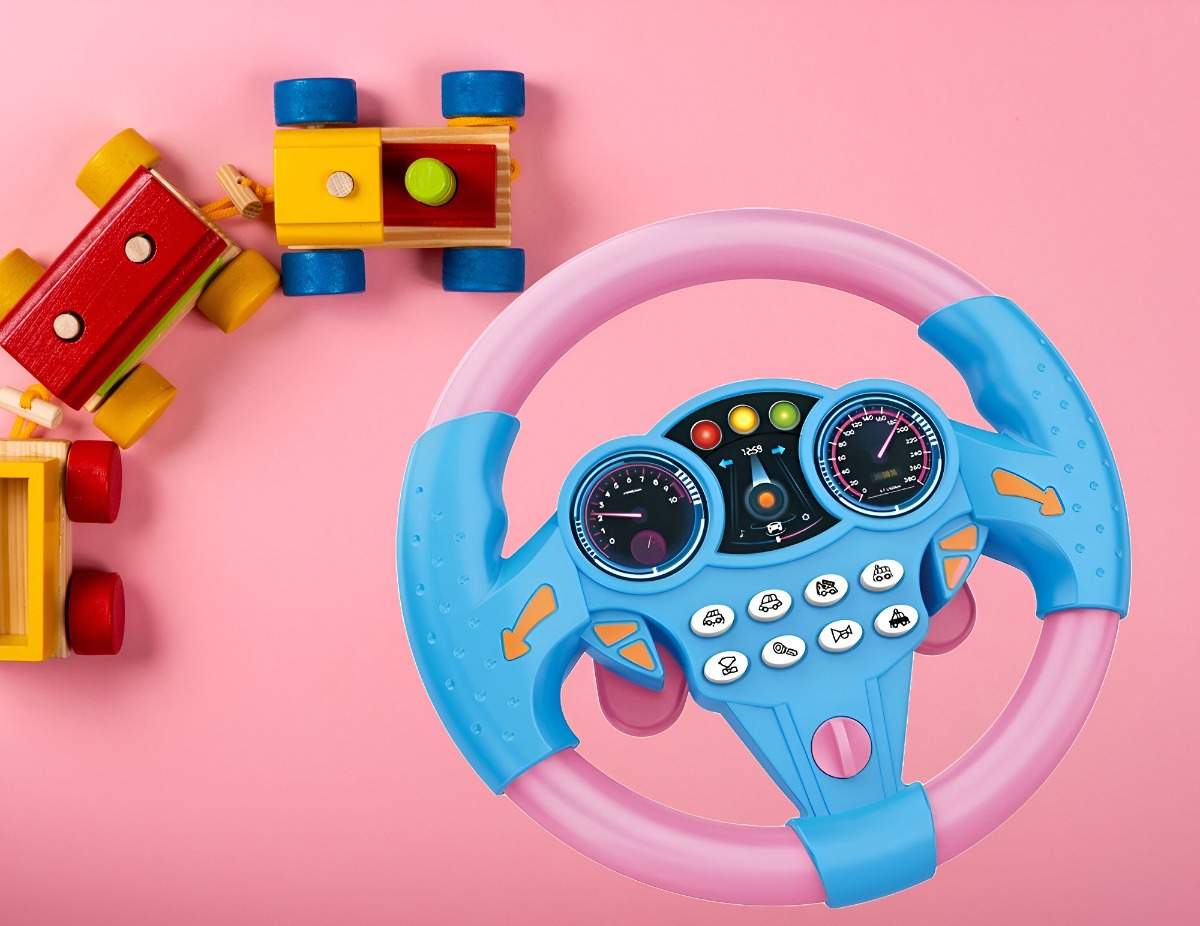 CONTROLADOR CONDUCCIÓN SIMULADO PORTÁTIL SONIDO VOLANTE JHN - 9